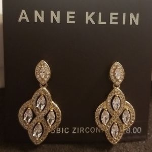 Anne Klein Cubic Zirconia Drop Dangle Earrings